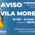 INTERRUPÇÃO no abastecimento de água em ALCANENA e VILA MOREIRA | 29 FEV -01 MAR